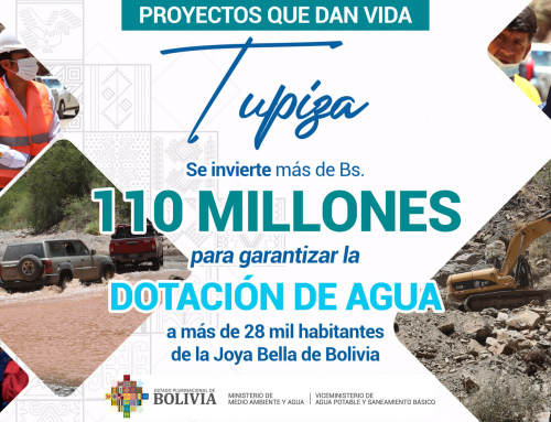 #Potosí – #Tupiza | PROYECTO ADUCCIÓN ESTARCA GARANTIZA AGUA PARA MÁS DE 28 MIL HABITANTES DE TUPIZA